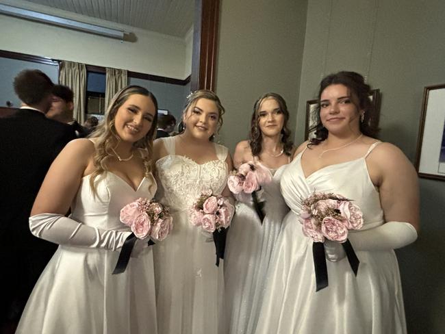 All the fun of St Mary's Debutante Ball at Maryborough City Hall.