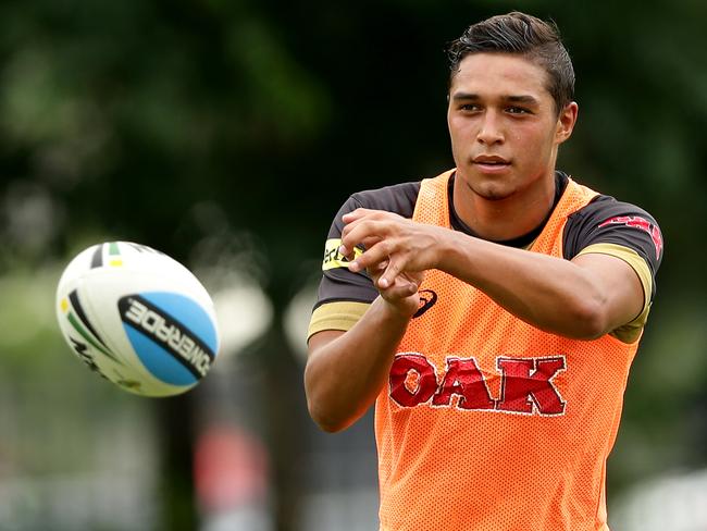 The Panthers lured rising star Te Maire Martin away from the Tigers. Picture: Gregg Porteous