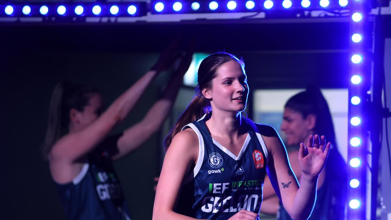 GEELONG, AUSTRALIA - OCTOBER 30: Tanielle Knight of Geelong United runs out during the round one WNBL match between Geelong United and Townsville Fire at The Geelong Arena, on October 30, 2024, in Geelong, Australia. (Photo by Kelly Defina/Getty Images)