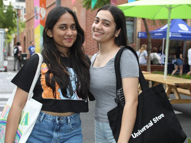 Students soak in O-Week at UniSA City West campus. Picture: Dean Martin
