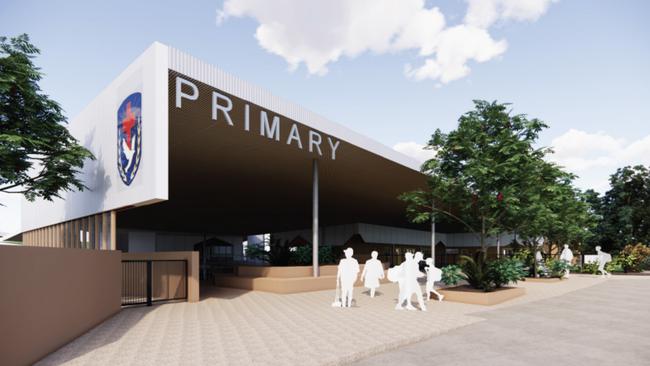 Artist impression of Suncoast Christian College's new primary school building.