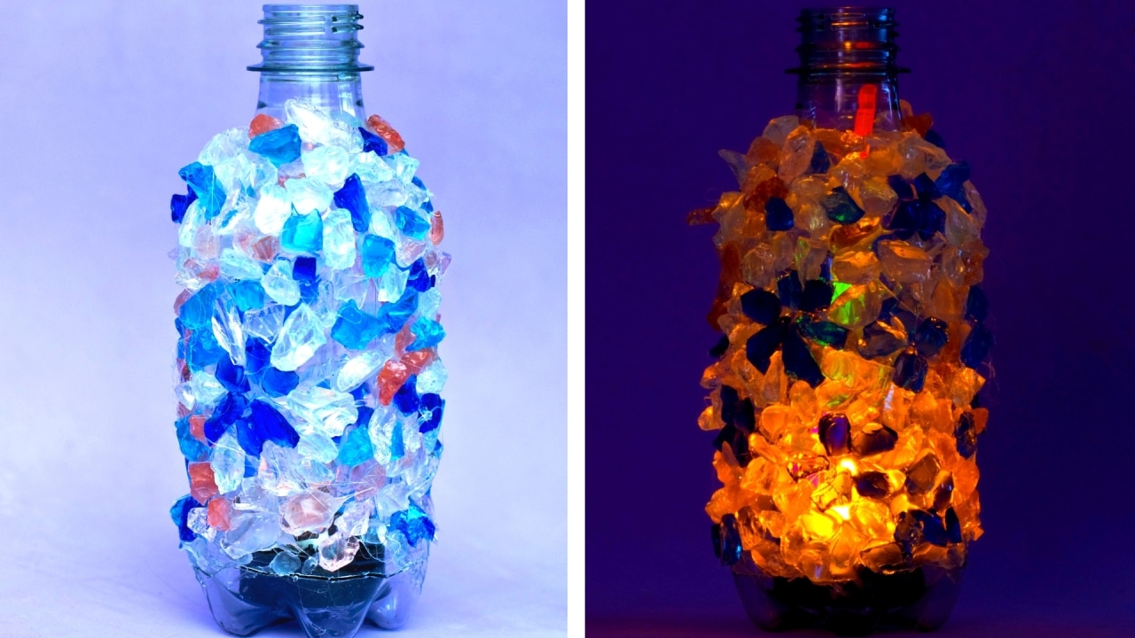 Glass bottle deals lights diy