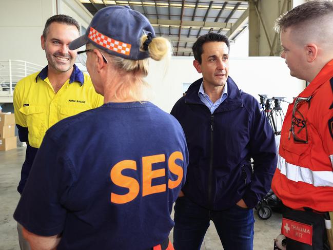 Premier of Queensland David Crisafulli and Minister for Police and Emergency Services Dan Purdie will hold a news conference in Townsville at the Northern Region Emergency Services Complex. Pics Adam Head