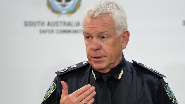 Police Commissioner Grant Stevens on the introduction of testing drivers for cocaine, along with the usual testing regime. 22 July 2024. Picture: Dean Martin