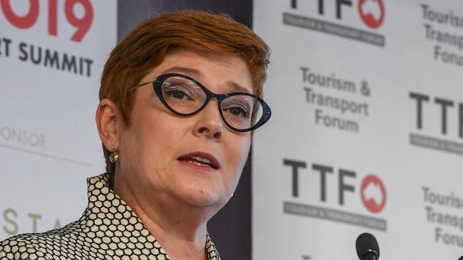 Foreign Affairs Minister Marise Payne. Picture: AAP