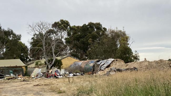 The Giant Worm in Bass has been demolished. Picture: Brooke Grebert-Craig