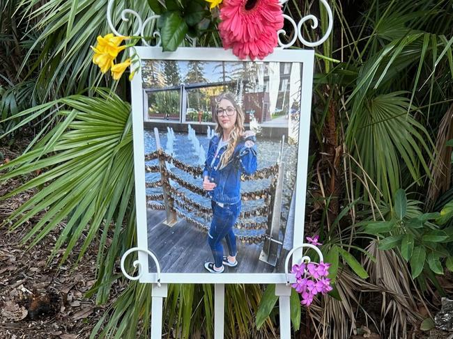 A memorial was held on Sunday for fallen tree branch victim Angelique de Wet, who died in the Darwin Botanic Garden two weeks ago. Picture: Zayda Dollie