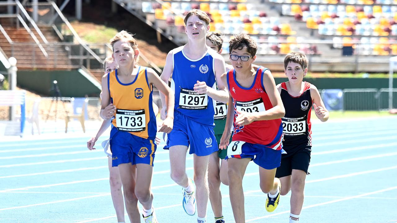 Queensland Representative School Sport track and field championships in Brisbane. Saturday October 12, 2024. Picture, John Gass