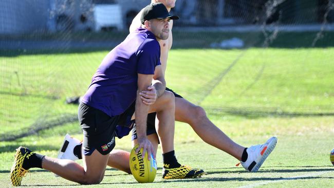 Stephen Hill will finally make his return in Round 4. Picture: Darren England/AAP