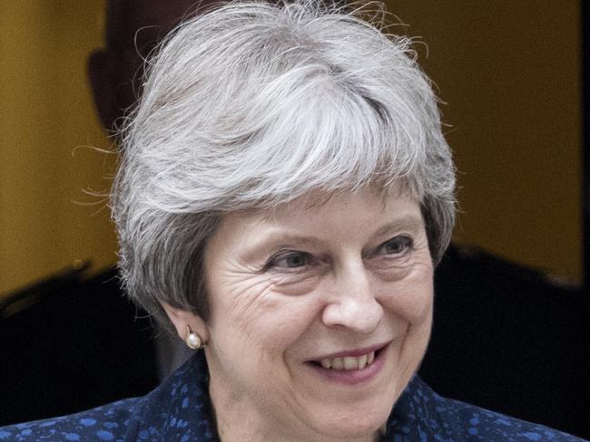 LONDON, ENGLAND - JULY 09:  Theresa May meets the Austrian Chancellor Sebastian Kurz at 10 Downing Street on July 9, 2018 in London, England.  (Photo by John Phillips/Getty Images)