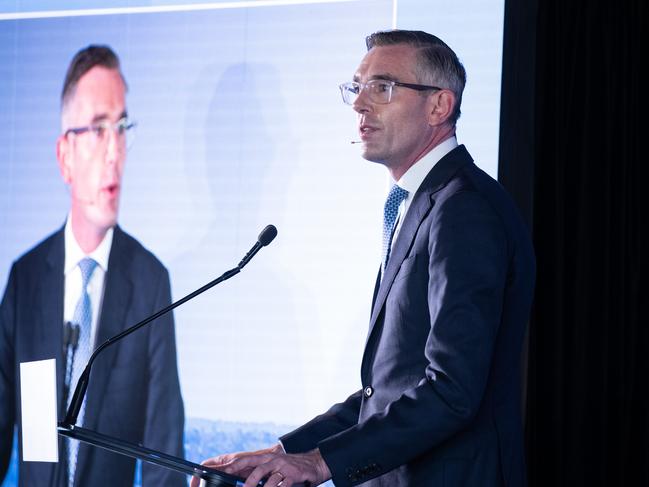 NSW Premier Dominic Perrottet addresses the summit. Picture: NCA NewsWire / Christian Gilles