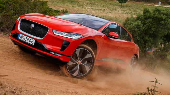 The Jaguar EV can handle the rough stuff. Picture: Supplied.
