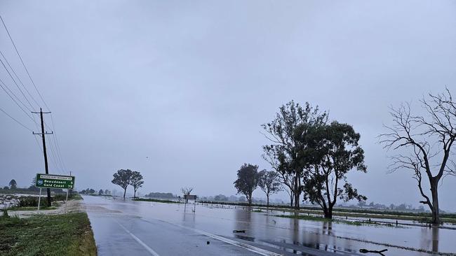 Flood warnings are in place in parts of SEQ including at Boonah. Picture: Facebook