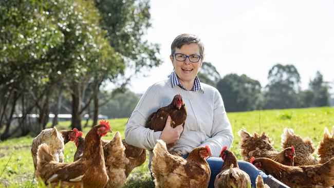 Egg and cattle farmer Cath Jenkins. Picture: Zoe Phillips