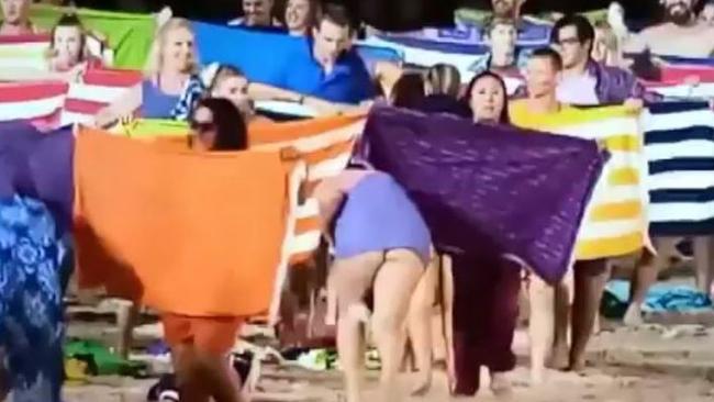 A bum flash was the talking point of social media during the Commonwealth Games opening ceremony. Photo: Twitter