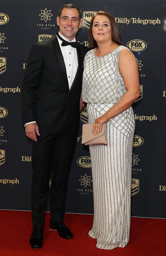 Cameron Smith and his wife Barbara Smith. Picture: Mark Metcalfe/Getty Images