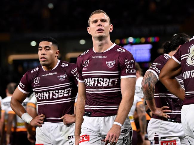 NRL 2023 RD10 Manly-Warringah Sea Eagles v Brisbane Broncos - Tom Trbojevic, Dejection NRL PHOTOS