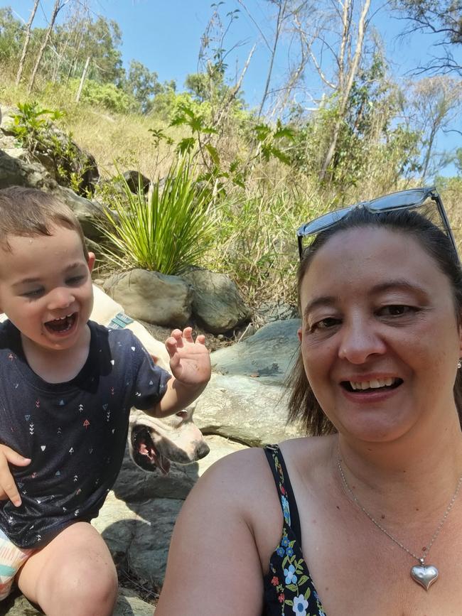 Caboolture mum of four Kerrie Lee Simmons was diagnosed with ovarian cancer at just 42 and said she "couldn't look at (her) youngest without crying." Picture: Supplied