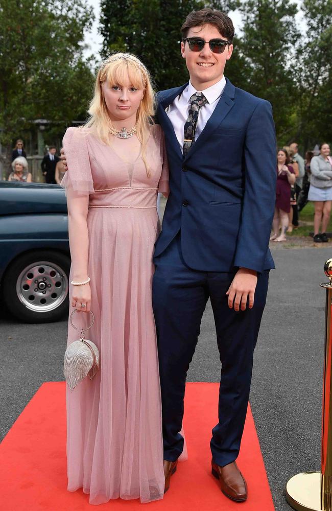 Arliah Matthews and Kai Anderson at Nambour State College School Formal. Picture: Patrick Woods.