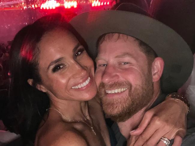 Prince Harry and Meghan Markle pictured at Beyoncé’s LA concert. Picture: Instagram