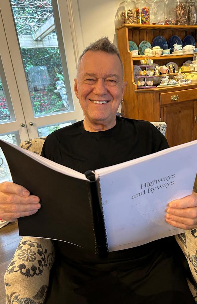 Jimmy Barnes at home as as he prepares for the 50th anniversary Cold Chisel tour and the release of his new book Highways and Byways. Picture: Courtesy of Jane Barnes