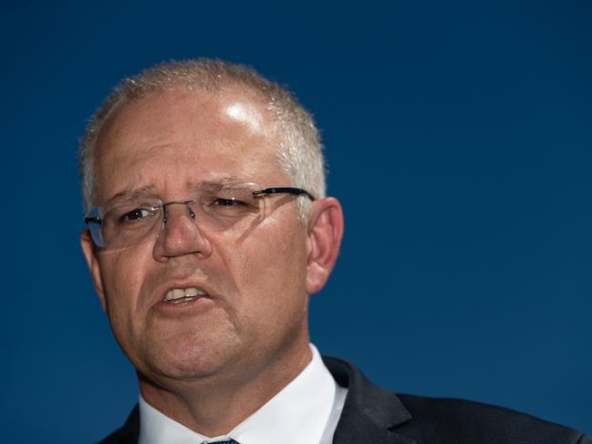 Prime Minister Scott Morrison is pinning his election hopes on a feelgood Budget. Picture: Richard Wainwright/AAP