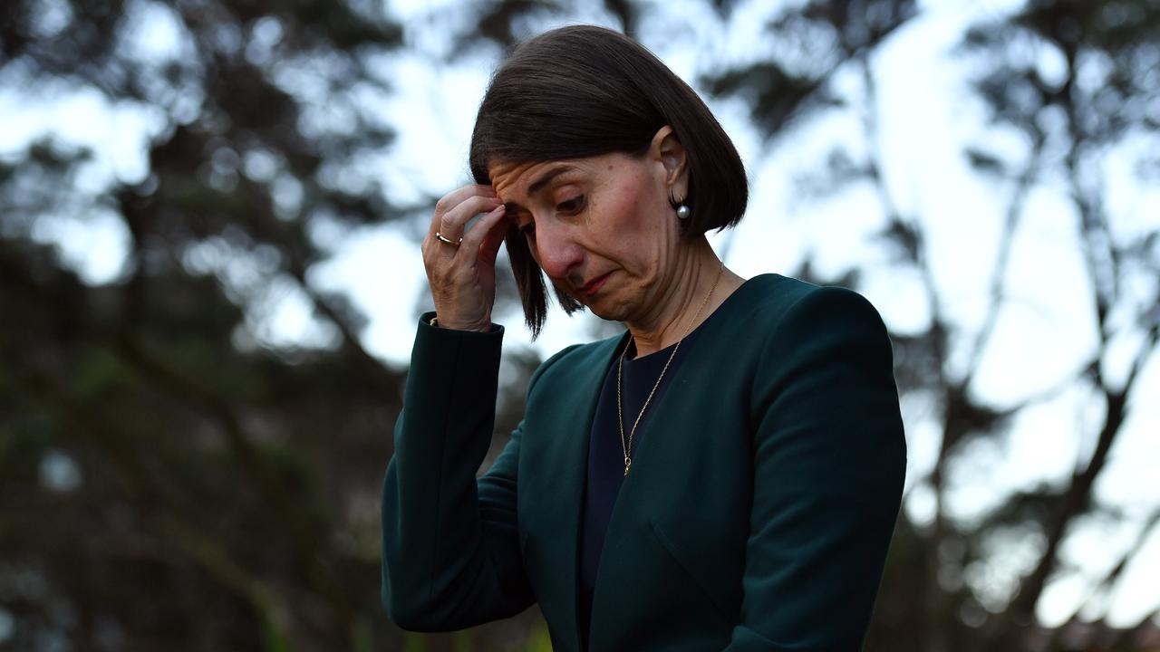 Gladys Berejiklian has been under intense pressure since revealing on Monday she was in a years-long relationship with former MP Daryl Maguire. (Photo by Sam Mooy/Getty Images)