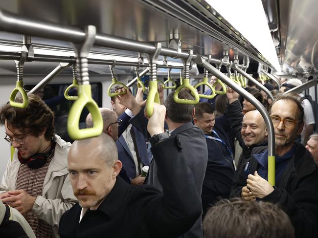 It won’t be easy to snag a seat on the new Sydney Metro. Picture: Richard Dobson / Newswire