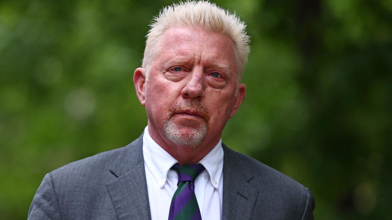 Boris Becker was sentenced to jail on the weekend. (Photo by Adrian DENNIS / AFP)