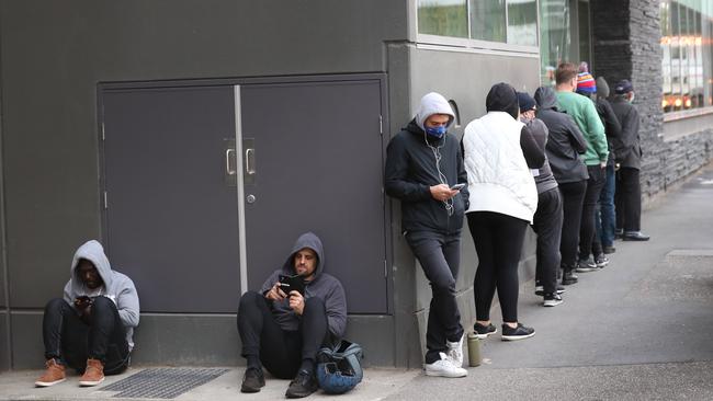 Centrelink has been inundated with requests for financial assistance. Picture: David Crosling