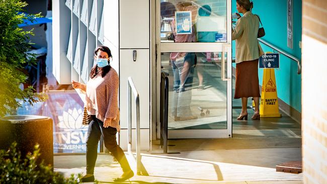 Pictures taken at the COVID-19 clinic at Mona Vale Hospital on March 17 2020. Picture: Julian Andrews.