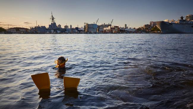 Greg Bearup at Woolloomooloo Bay. Picture: Nick Cubbin