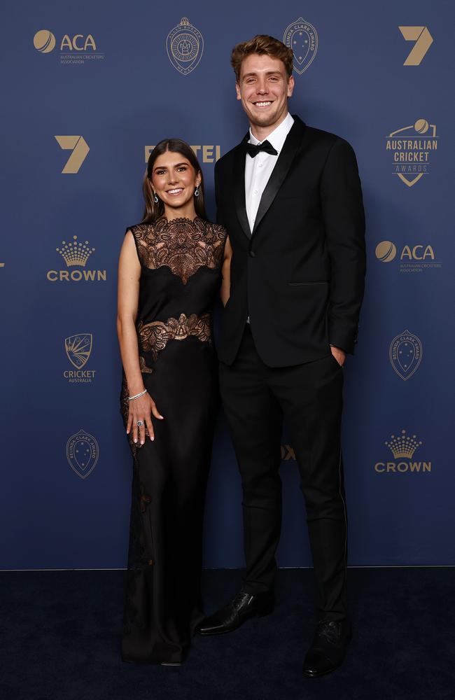 Emily Redwood and Cameron Green. Picture: Getty