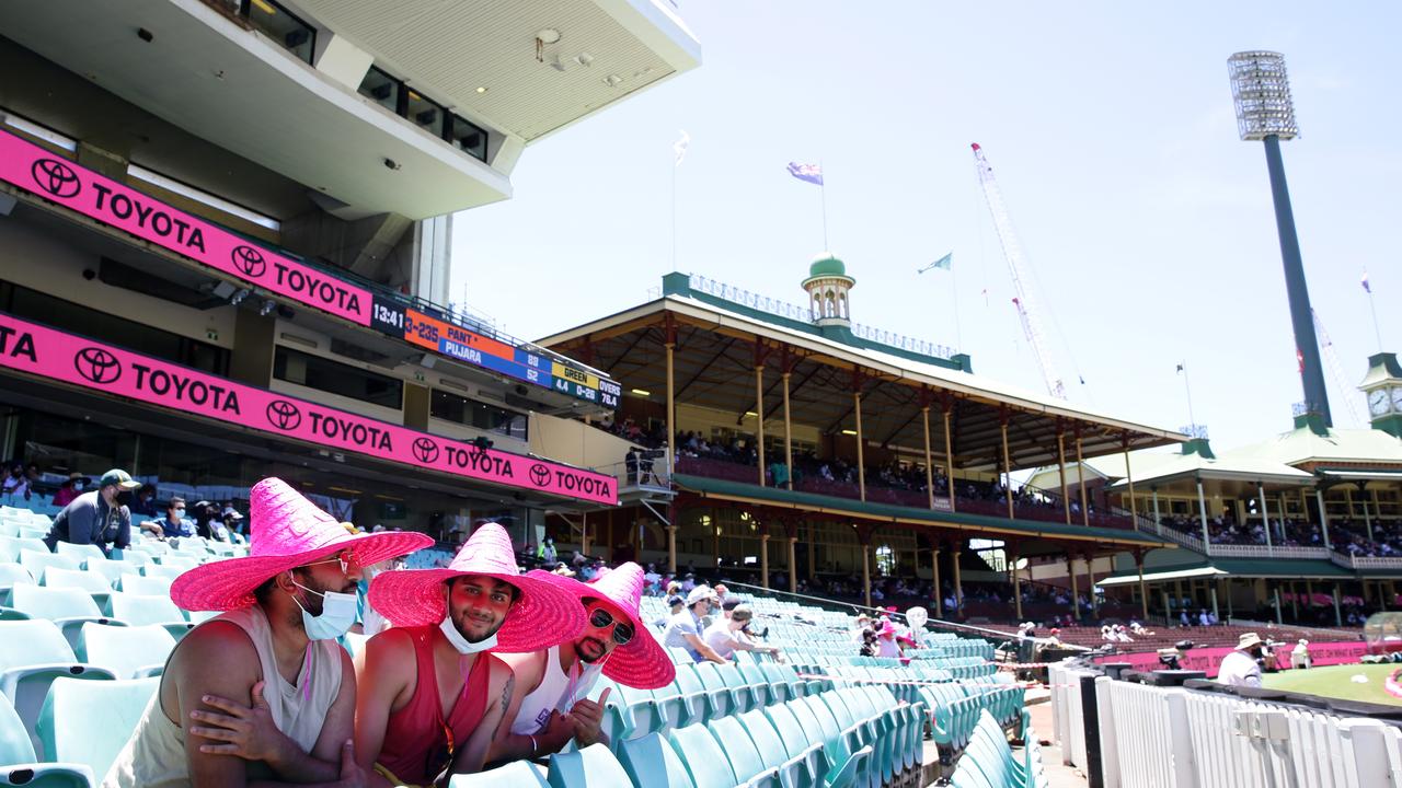 Crowds last summer at the Sydney Test were capped at 9500.