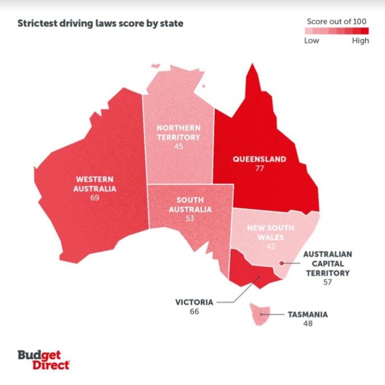 Motorists in Queensland are spending more on fines and have the strictest road rules of any jurisdiction. Picture: Budget Direct