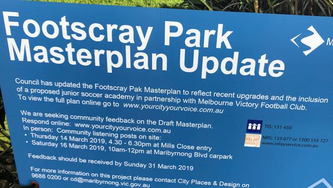 Footscray park masterplan