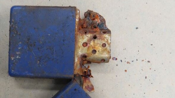 A Zippo lighter was also found among the skeletal remains. Picture: Tasmania Police.