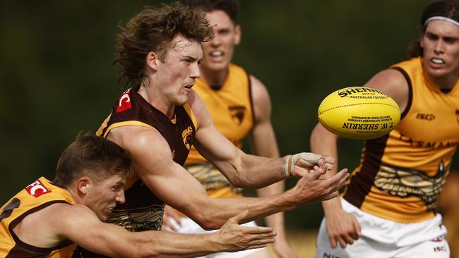 Josh Weddle will debut for the Hawks in Round 7. Picture: Daniel Pockett/Getty Images