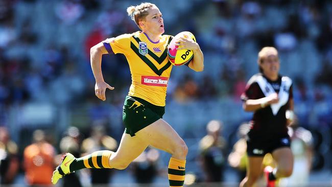 Chelsea Baker was part of the Auckland Nines winning Jillaroos team and has been named in the squad for the May Test.