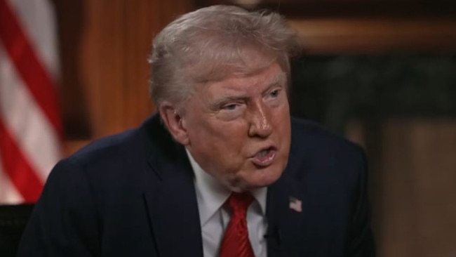 Donald Trump dismissed third term talk during the interview. Picture: NBC News