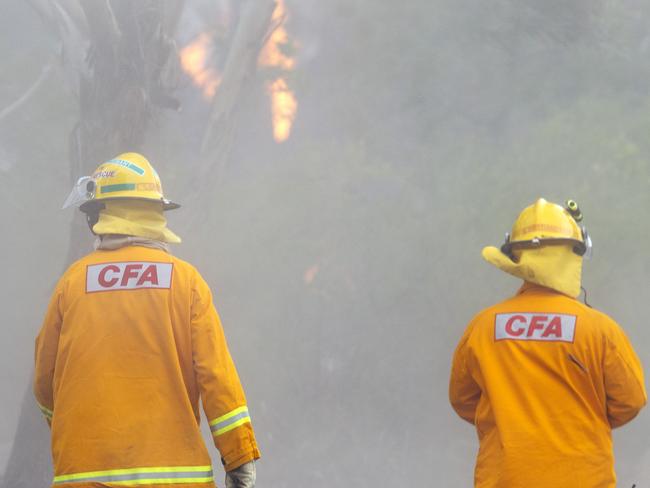 Angry volunteer firefighters claimed they had been betrayed by the State Government over 2020 reforms. Picture: Sarah Matray