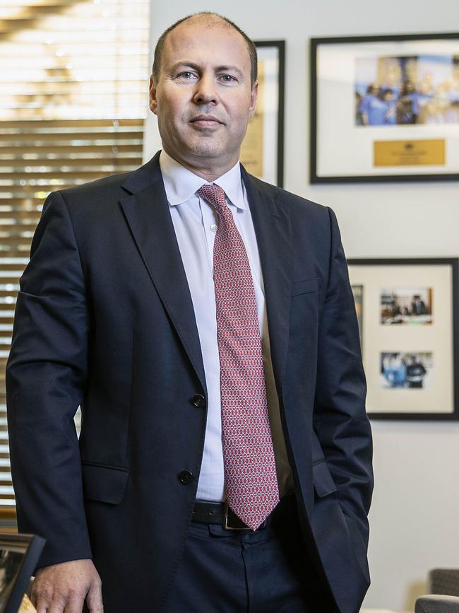 Treasurer Josh Frydenberg in Parliament House Canberra. Picture: Gary Ramage