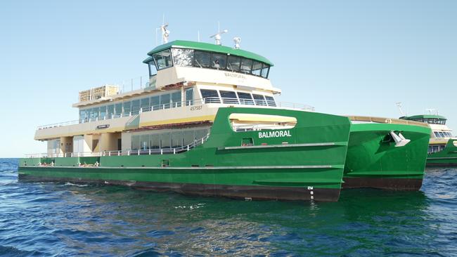 The new Generation 2 Emerald Class ferry, Balmoral. Numerous cracks were found in the welds within the hull. Picture: Transport for NSW