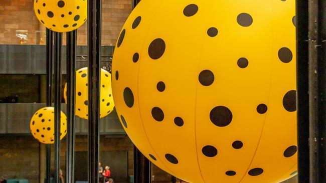 NGV Yayoi Kusama exhibition is a ball of fun. Photo: Tim Carrafa