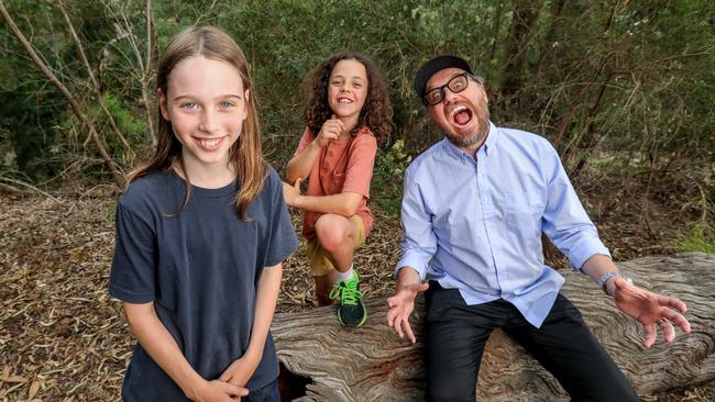 Victorians in the new Naomi Watts movie, Penguin Bloom. Director Glendyn Ivin, plus lead actor Griffin Murray Johnston (left) and supporting actor Felix Cameron (centre). Picture: Tim Carrafa