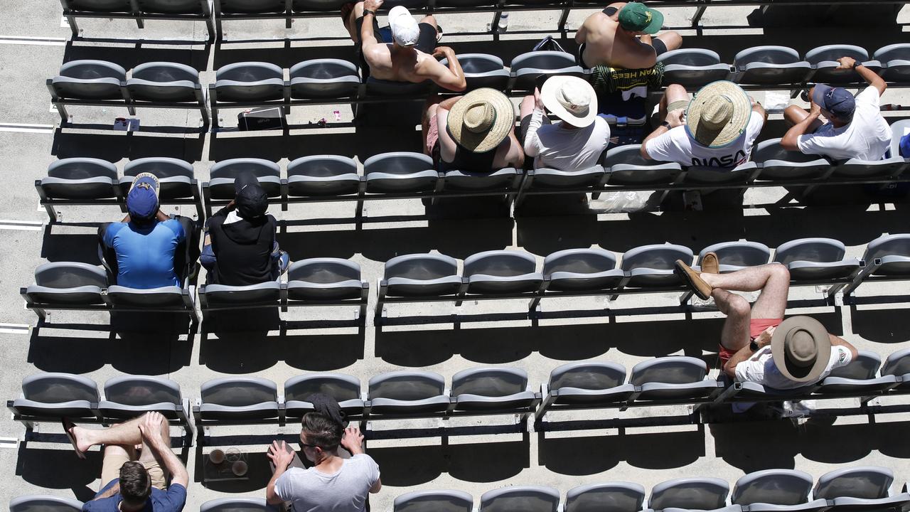 Social distancing was the rule at the MCG last year.