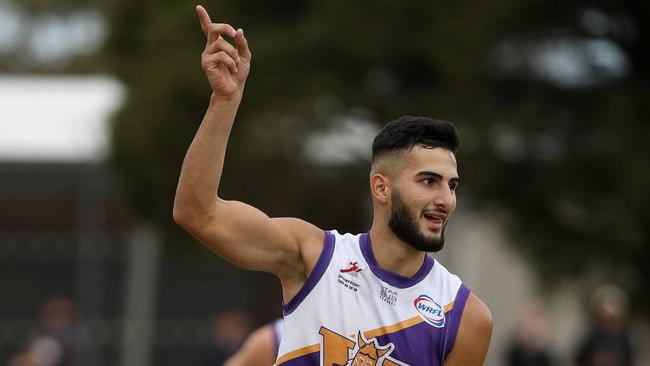 Saad El-Hawli celebrates one of his 19 goals this year. Picture: Local Legends Photography