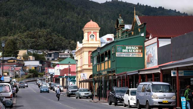 Queenstown main street. Picture: Peter Mathew