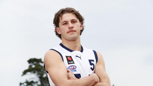 Vic Country skipper Jhye Clark has been touted as one of the better leaders in the 2022 draft class. Picture: Alan Barber