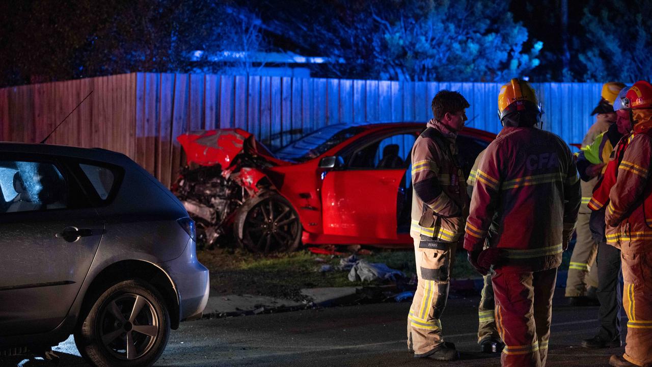 The scene of the accident on Barwarre Rd, Marshall. Picture: Brad Fleet